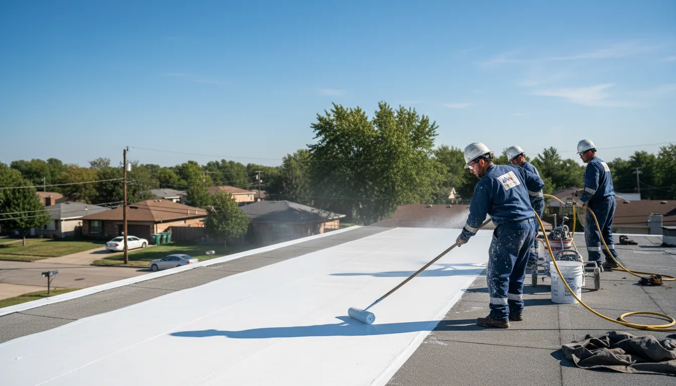 Commercial roof coating in Dunlap, IA near me